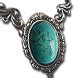 Poe turquoise amulet